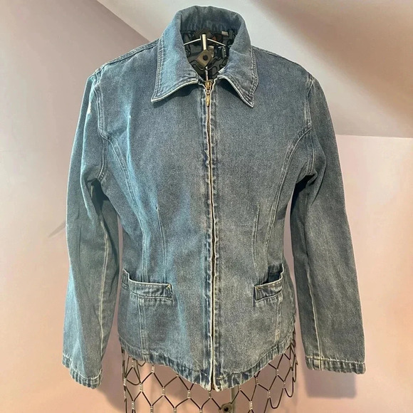 Vintage Baccini Denim Jacket, Size Medium. - Picture 2 of 8